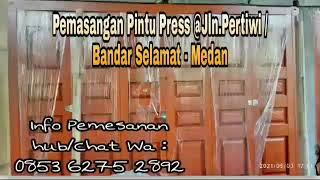 Pemasangan Pintu Press pabrikan medan Ruko pertiwi