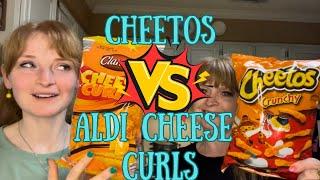 CHEETOS VS ALDI BRAND CLANCYS CHEESE CURLS BLIND TASTE TEST