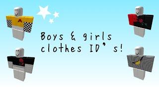 Boys & girls clothes ID’s - Roblox