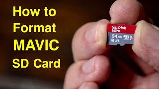 How to Delete Videos  DJI Mavic SD Memory Card and Launch Pad Review