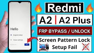 Redmi A2  A2 Plus Frp BypassUnlock Without PC  No Screen Lock Set  Without You-tube Update