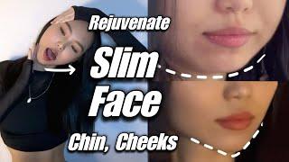 Lose Face Fat & Double Chin. Facelift Slim V Shape Sharp Jawline Face Yoga Massage 2-in-1 Routine