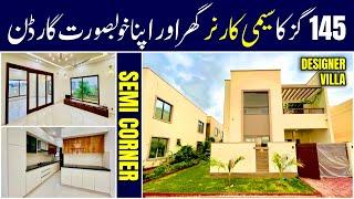 Semi Corner Villa Bahria Town Karachi  Ali Block  125 Square Yards House