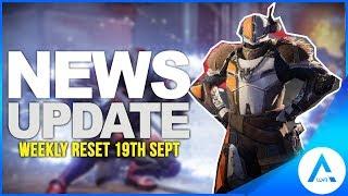 Destiny 2 Update - Weekly Resets Milestones Nightfall Flashpoint Vendor Resets & More
