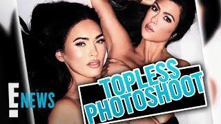 Kourtney Kardashian & Megan Fox Pose Topless for NSFW SKIMS Shoot  E News