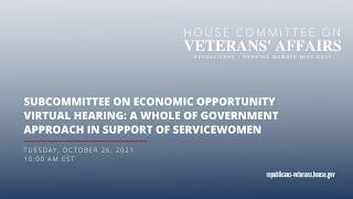 Subcommittee on Economic Opportunity Virtual Hearing  Supporting Servicewomen