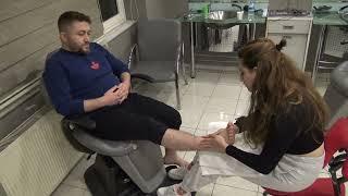 LADY BARBER SEDA DEEP TISSUE FOOT MASSAGE & Asmr underfoot leg sleep massage @asmrbarberhalil