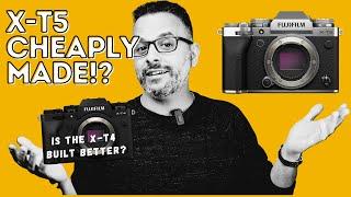 X-T5 versus X-T4 Is The X-T4 BUILT Better???    XT5 XT4 XH2