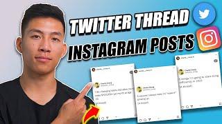 How To Create Twitter Thread Instagram Posts Step by Step Guide