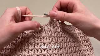 Узор крючком для рафииJiJi вязаниеcrochet pattern