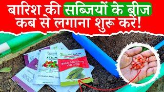 बारिश की सब्जियों के बीज कब से लगाना शुरू करें? When To Start Sowing Rainy Season Vegetables Seeds