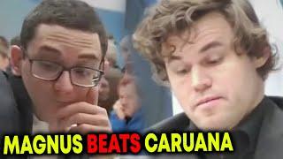 Magnus Carlsen is BEATS Fabiano Caruana in 2023 Tata Steel Chess