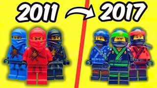 The Evolution of LEGO Ninjago Minifigures...