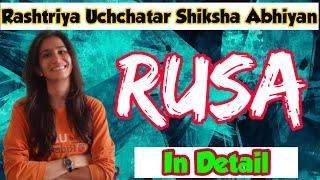RUSA  Rashtriya Uchchatar Shiksha Abhiyan  Detail  B.Ed.  M.Ed.  UGC NET  Inculcate Learning