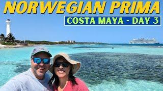 Norwegian Prima Caribbean Cruise Costa Maya - Mahahual Lighthouse & Malecón Day 3 VLOG