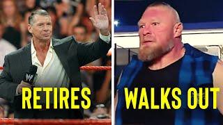 BREAKING Vince McMahon Retires From WWE…Brock Lesnar Walks Out In Anger
