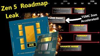 AMD Zen 5 Roadmap Leak 16C R9 8950X Turin AI L3 Cache Confirmed + TSMC 3nm Update