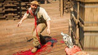 Red Dead Redemption 2 - Showcase Realistic Brutal Ragdoll Kills Moments #5