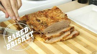 Fork Tender Oven Brisket Recipe Cooked Indoors English Closed Captions