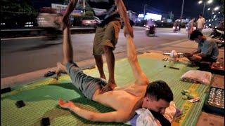 2$ Highway massage in Vietnam Ho Chi Minh  Traditional Vietnamese street massage