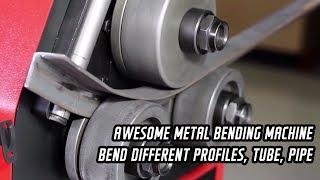 Awesome metal bending machine- bend different profiles tube pipe