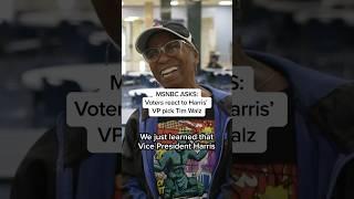 MSNBC ASKS Voters react to Harris VP pick Tim Walz