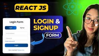 React Project  How to Make Login & Sign Up Form in React JS  ReactJS Login & Registration Form 