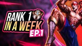 OVERPERFORMING AS LEE SIN  RANK 1 IN A WEEK - EP. 1