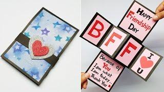 How to Make Friendship Cards for BFF  Friendship Day Greeting Cards Latest Design Handmade  #277