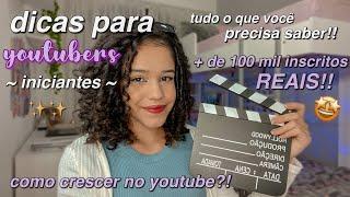 dicas para youtubers iniciantes  como crescer no youtube? ‍️ Marjory Carrilho