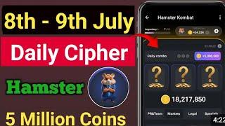 8 july Hamster Kombat Daily Cipher  hamster kombat daily Cipher 9 july  Daily Cipher 9 July