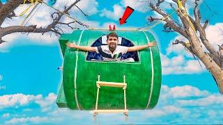 We Build House Using Water Tank - हवा में लटकता हुआ घर ?