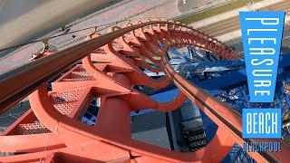 The Big One Pepsi Max Between The Rails On-Ride POV 4K  Blackpool Pleasure Beach