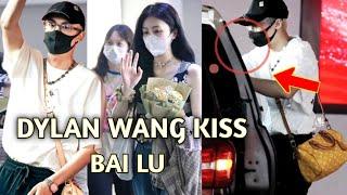 OMG Dylan Wang Kiss Bai Lu in The Car As Both Arrived Airport Heading Back to Beijing