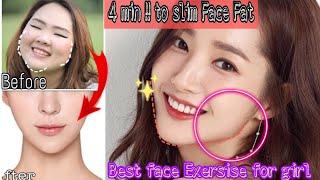 Best Korean face exercises for girls  8 Exercise to Slim Face Fat  Bài tập cho khuôn mặt thon gọn