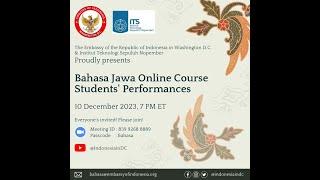 Bahasa Jawa Online Course Students Performances