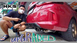 HKS Legal Chambered Muffler upgrade on my Honda City GN 2022