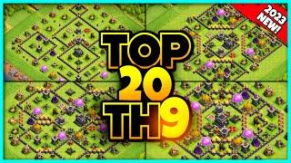 New BEST TH9 BASE WARFARM Base Link 2023 Top20 Clash of Clans - Town Hall 9 War Base Link