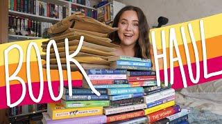 my BIGGEST book haul + unboxing EVER? 40+ books 