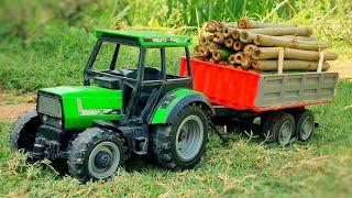 Duetz Fahr Tractor Trolley Performance And Pulling Power  cartoon tractor  Bommu Kutty