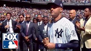 Derek Jeters farewell speech to the Yankees on Derek Jeter Day