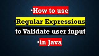 REGULAR EXPRESSIONS IN JAVA  Java Regex Tutorial  Java Training  Address validation