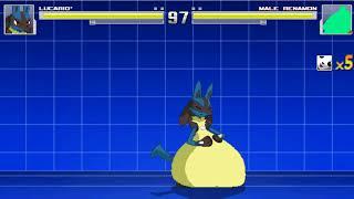 Little Rum 2 Lucario vore Renamon