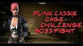 Punk cassie cage both Normal and Hard boss challenge fight