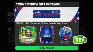 COPA AMERICA  GIFT PACKAGE  FREE 96 OVR RONALDINHO ⁉️ 95+ FREE COPA AMERICA PLAYER