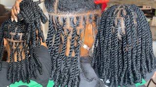 How To Invisible Locs with Knots 