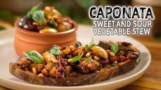 Eggplant Caponata a Sweet & Sour Vegetable Stew