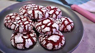 Red Velvet Crinkle Cookies  No Chill Needed Recipe