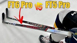 CCM Jetspeed FT6 Pro vs FT5 Pro hockey stick review - Whats the differences & which stick is best