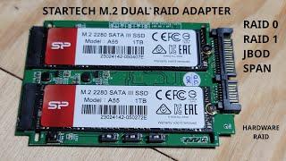 StarTech Dual m.2 Hardware RAID adapter  JoeteckTips